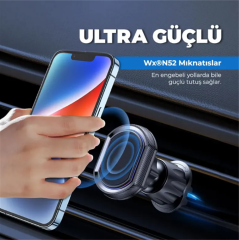 WOYAX by DEJİ WY-HR01 Güçlü Mıknatıslı Kancalı Araç İçi Telefon Tutucu