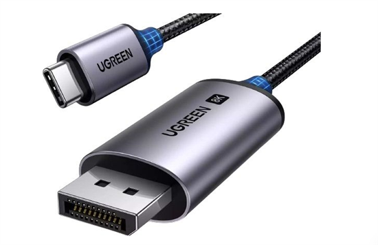 UGREEN 25839 CM556 8K 60Hz 4K 240Hz v1.4 USB-C to DisplayPort Görüntü ve Ses Aktarım Kablosu 1metre