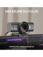 LOGİTECH MX Brio Ultra HD 4K 1080p Mikrofonlu Webcam Siyah (960-001549)