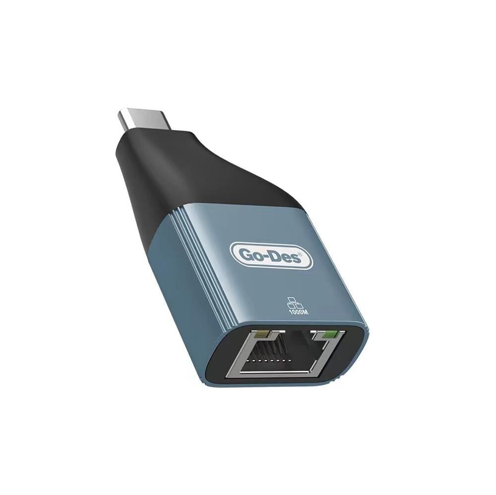 GO DES GD-CT061 RJ45 to Type-C Ethernet Dönüştürücü OTG 100Mbps