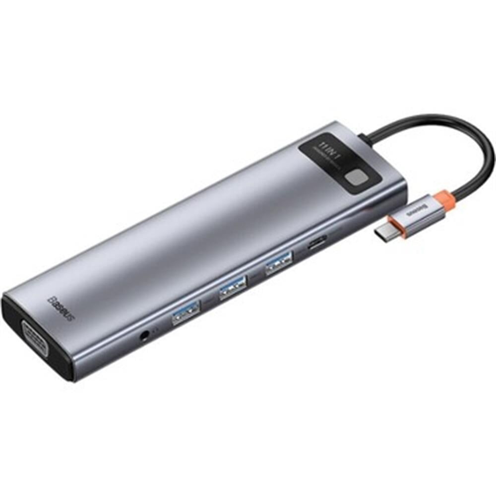 BASEUS Metal Gleam Series 11 in 1 Multifonksiyonel Type-C Hub Adaptör