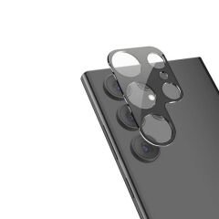 ZORE SAMSUNG Galaxy S24 Siyah 3D Kamera Camı Kamera Lens Koruyucu