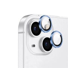 ZORE APPLE iPhone 13 13 Mini Mavi CL-12 Premium Safir Parmak İzi Bırakmayan Anti-Reflective Kamera Lens Koruyucu
