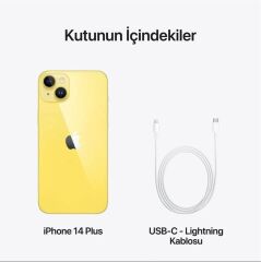 APPLE iPhone 14 Plus 256GB Sarı Cep Telefonu MR6D3TU/A (Apple TÜRKİYE Garantili)