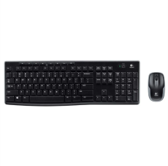 LOGİTECH MK270 USB Kablosuz Q Klavye Mouse Seti Siyah (920-004525)