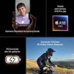 APPLE iPhone 16 Pro 128GB Natural Titanium Cep Telefonu MYNG3TU/A (Apple TÜRKİYE Garantili)