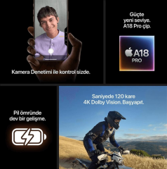 APPLE iPhone 16 Pro Max 256GB Siyah Titanium Cep Telefonu MYWV3TU/A (Apple TÜRKİYE Garantili)