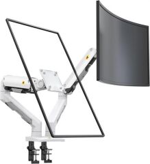 NB NORTH BAYOU G55 27''34'' Amortisörlü 5-16 Kg Çift Kol Profesyonel Monitör Standı Siyah