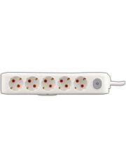 VİKO Multi-Let 5li Grup Priz Anahtarlı Topraklı Çocuk Korumalı Beyaz 1metre 90117501