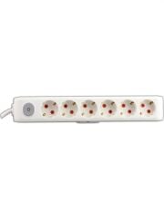 VİKO Multi-Let 6lı Grup Priz Anahtarlı Topraklı Çocuk Korumalı Beyaz 1metre 90117601