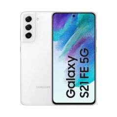 SAMSUNG Galaxy S21 FE 5G 128GB + 8GB Ram Beyaz Snapdragon 2. Nesil Cep Telefonu (SM-G990B2/DS) (Samsung TÜRKİYE Garantili)