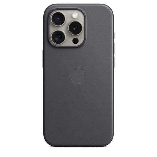 APPLE iPhone 15 Pro Siyah MagSafe özellikli Mikro Dokuma Kılıf MT4H3ZM/A