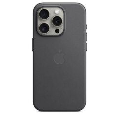APPLE iPhone 15 Pro Siyah MagSafe özellikli Mikro Dokuma Kılıf MT4H3ZM/A