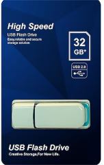 ELBA 32GB USB 2.0 USB Bellek Plastik Beyaz Mavi USB 2.0 32GB