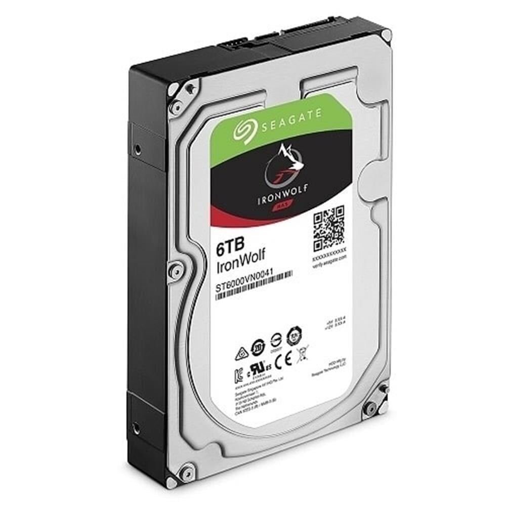 SEAGATE IronWolf NAS 6TB 7200rpm 256MB Sata3 7/24 Güvenlik NAS 3.5'' Harddisk (ST6000VN0033)