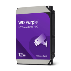 WESTERN DİGİTAL Purple Pro 12TB 7200rpm 256MB Sata3 7/24 Güvenlik 3.5'' Harddisk (WD121PURP)