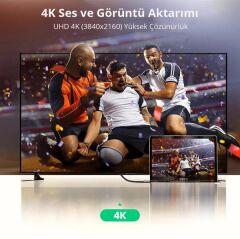 UGREEN 70321 HD135 8K 60Hz Full HD 48Gbps Yüksek Hızlı Aktarım 2.1 HDMI Kablosu 2metre