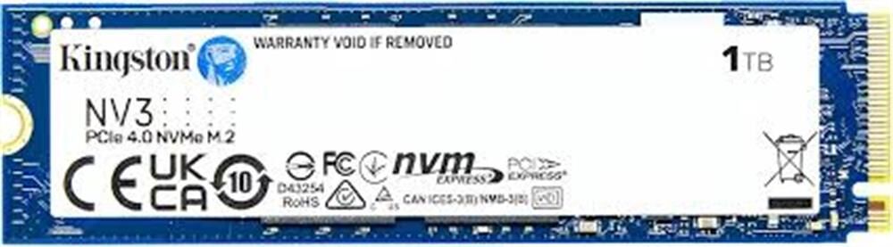 KİNGSTON NV3 1TB 6000/4000MB/s PCIe 4.0 NVMe M.2 SSD (SNV3S/1000G)