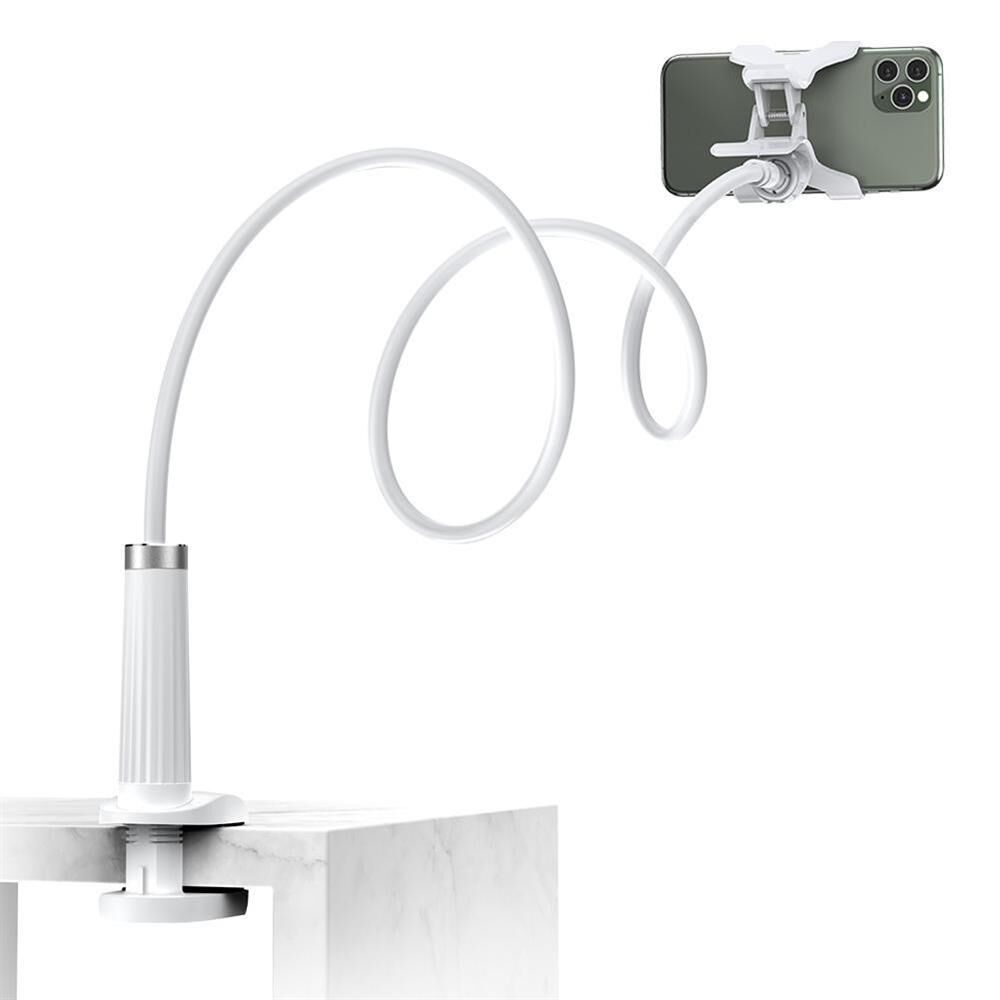 UGREEN 30488 LP113 Ayarlanabilir 360° Dönebilir Flexible Esnek Yatak Masa Telefon Tutucu Beyaz 90cm