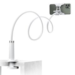 UGREEN 30488 LP113 Ayarlanabilir 360° Dönebilir Flexible Esnek Yatak Masa Telefon Tutucu Beyaz 90cm