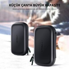 UGREEN 50274 LP128 2.5'' Harici Harddisk ve Powerbank Çantası (Üç Katmanlı, Darbe ve Suya Dayanıklı)