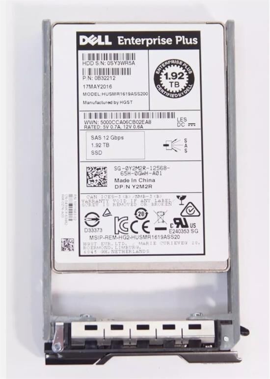 DELL 1.92TB 2.5'' 12Gbps SAS SSD Kurumsal Sunucu Diski