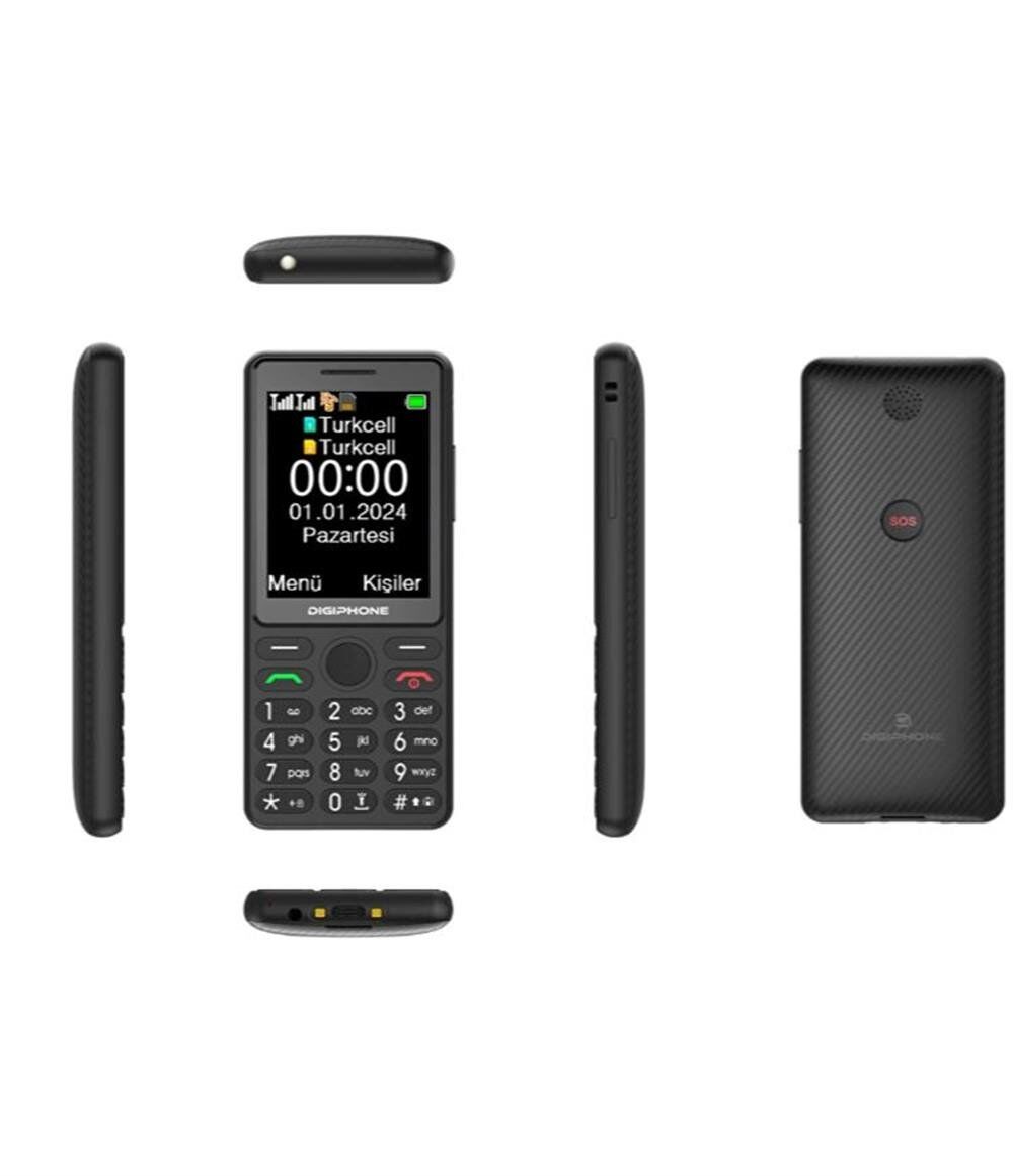 DİGİPHONE S600 Siyah Tuşlu Cep Telefonu (Kvk TÜRKİYE Garantili)