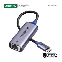 UGREEN 25052 CM648 Type-C USB-C to 10/100/1000Mbps RJ45 2.5G Ethernet Dönüştürücü