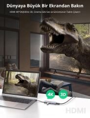 UGREEN 70408 CM285 5 in 1 Katlanır Kablolu USB-C Hub Çoklayıcı 4K HDMI Video Çıkışı 100W PD Şarj Des