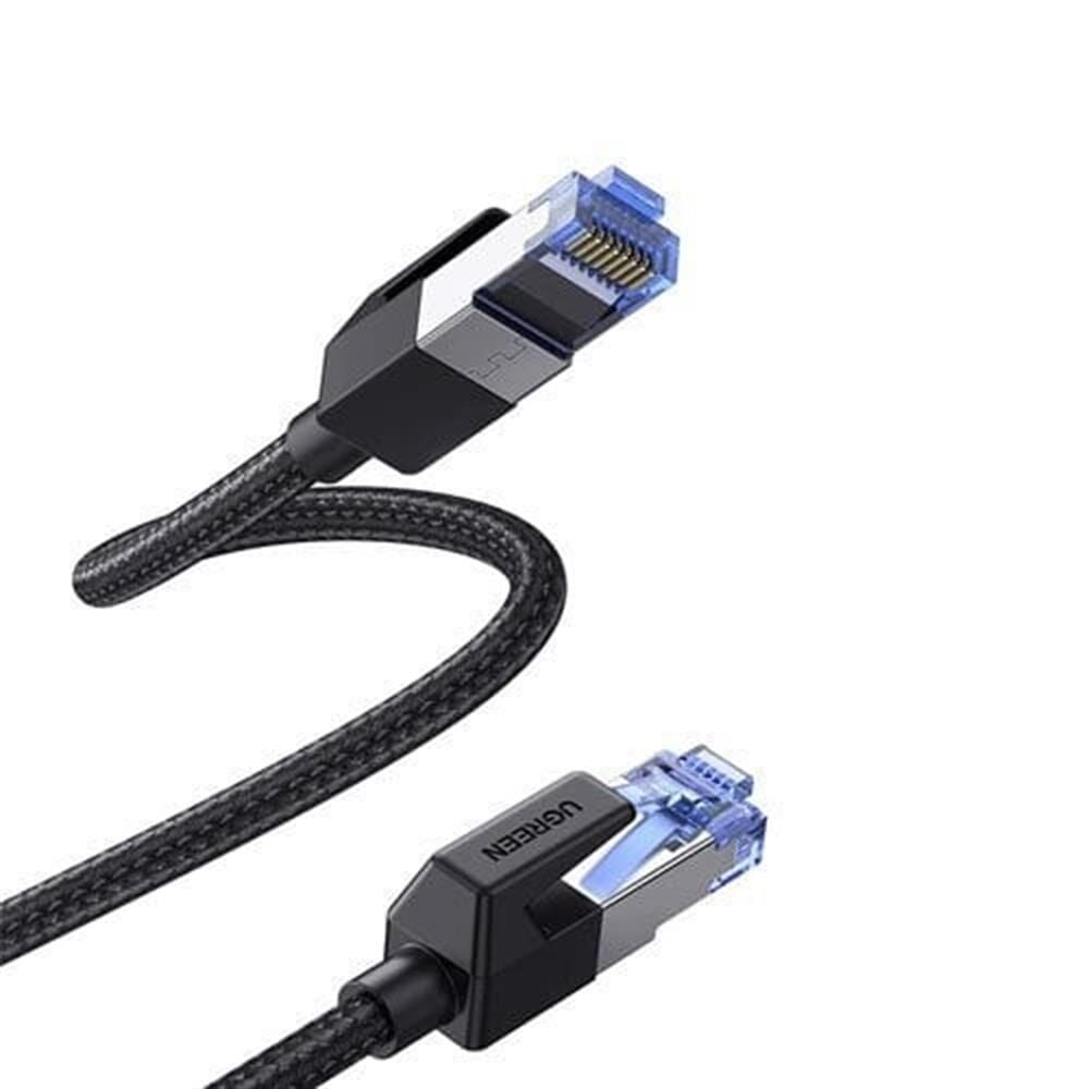 UGREEN 80432 NW153 CAT8 2000MHz Stabil Bant 25GB/s Yüksek Ağ Hızı Örgülü Ethernet Kablosu 3metre