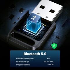 UGREEN 80890 CM390 USB Bluetooth 5.0 Mini Dongle Adaptör 3Mbps Aktarım Hızı