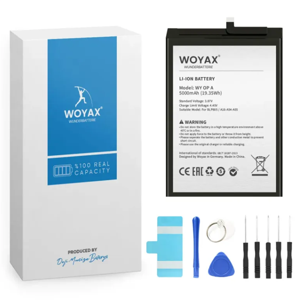 OPPO A16 / A54 / A55 BLP805 5000mAh Batarya WOYAX by DEJİ