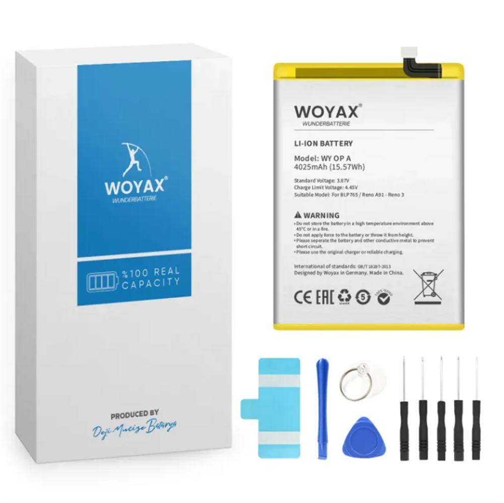 OPPO Reno 3 / A91 BLP765 4025mAh Batarya WOYAX by DEJİ